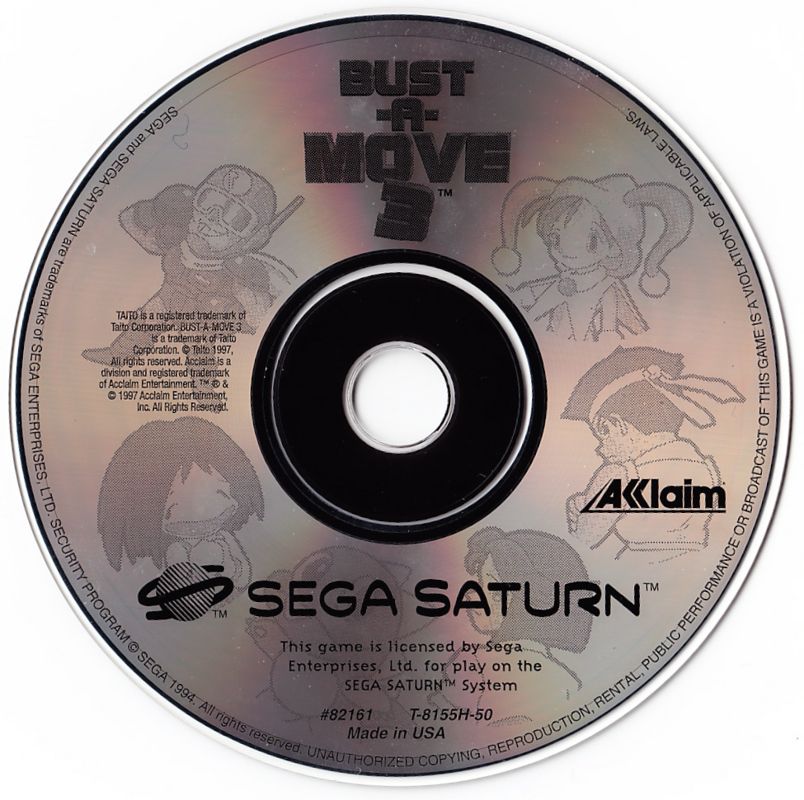 Media for Bust-A-Move 3 (SEGA Saturn)