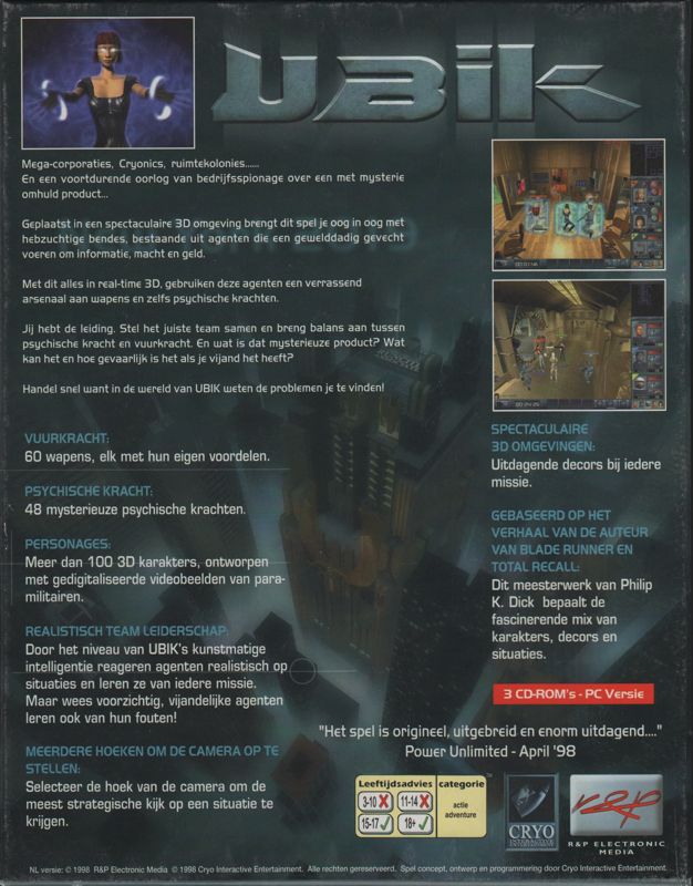 Back Cover for Ubik (Windows)