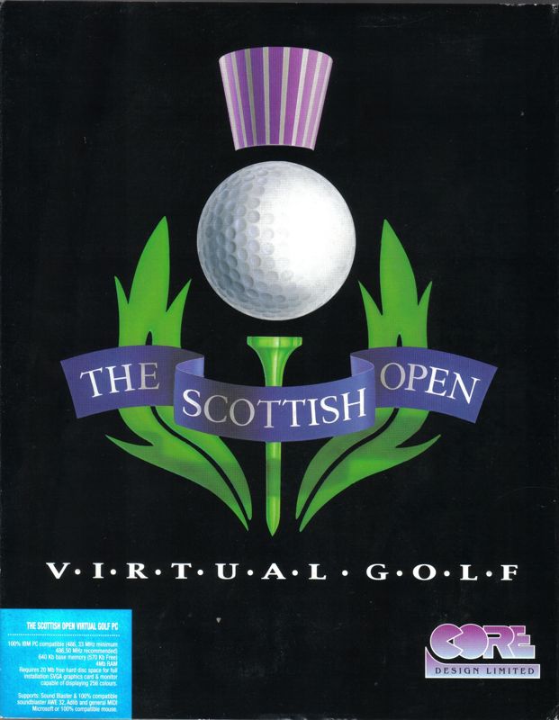 Front Cover for The Scottish Open: Virtual Golf (DOS)