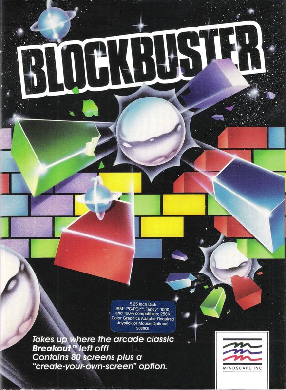 Front Cover for Blockbuster (DOS) (Original Release)