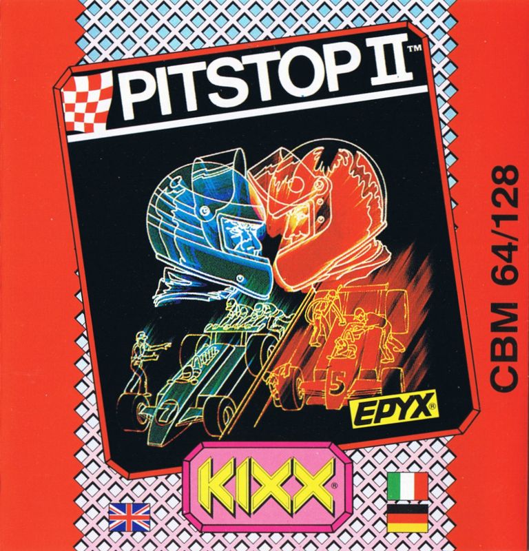 Front Cover for Pitstop II (Commodore 64) (Budget floppy disk re-release)
