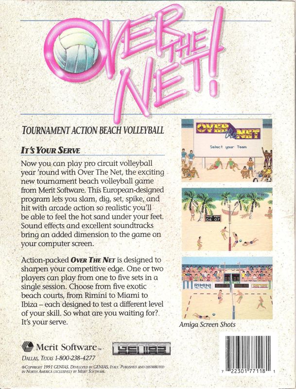 Back Cover for Over the Net! (DOS) (Dual Media Release)