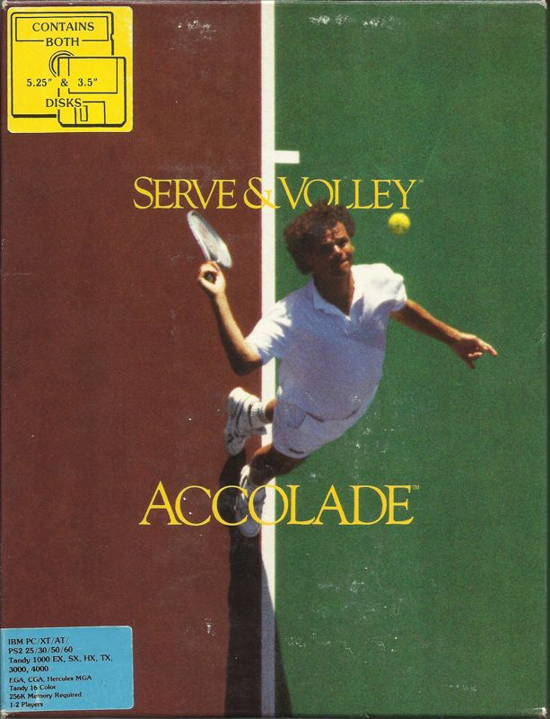 Front Cover for Serve & Volley (DOS) (Dual Media Release)