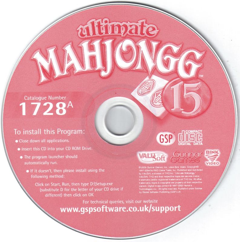 Media for Ultimate Mahjongg 15 (Windows)