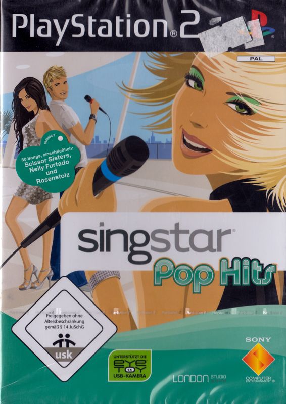 Front Cover for SingStar: Pop Hits (PlayStation 2) (Re-release)