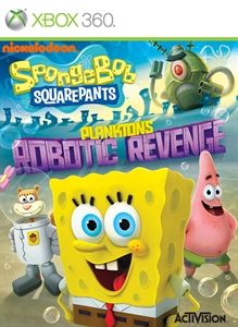 Front Cover for SpongeBob SquarePants: Plankton's Robotic Revenge (Xbox 360) (Games on Demand release)
