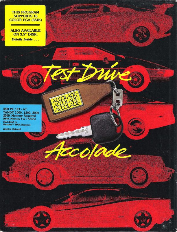 Front Cover for Test Drive (DOS) (5.25" (version 1.0))