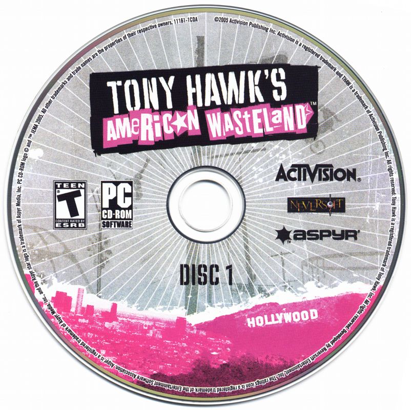 Media for Tony Hawk's American Wasteland (Windows): Disc 1