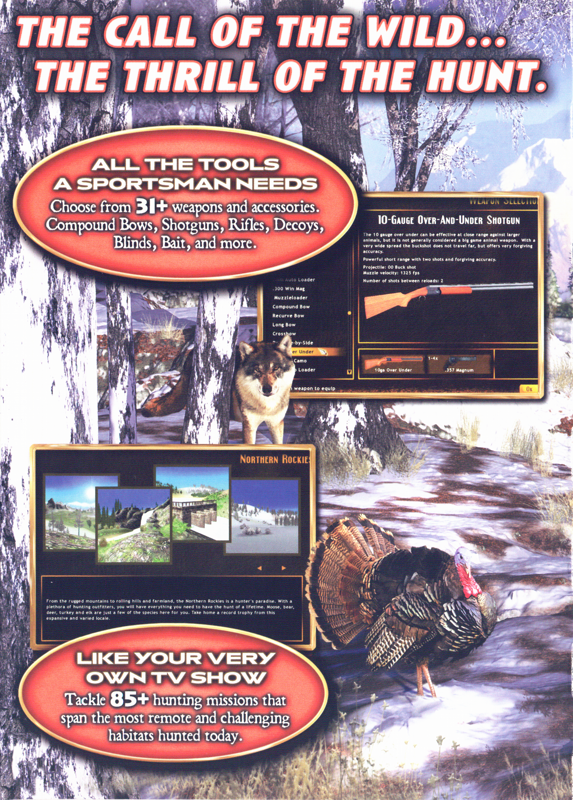 Inside Cover for Hunting Unlimited 2009 (Windows): Left