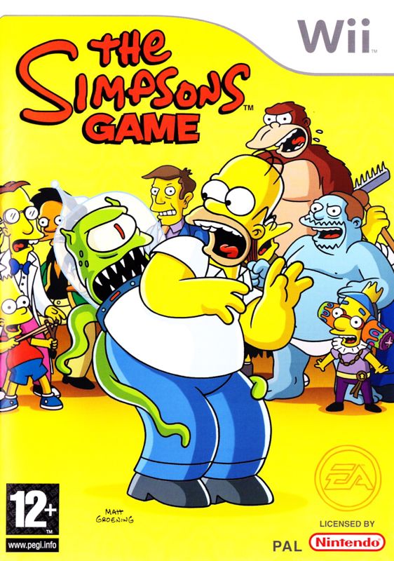 Front Cover for The Simpsons Game (Wii)
