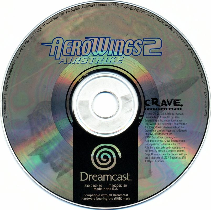 Media for AeroWings 2: Air Strike (Dreamcast)