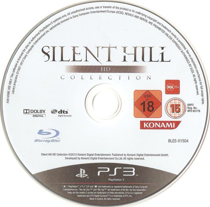Media for Silent Hill: HD Collection (PlayStation 3)