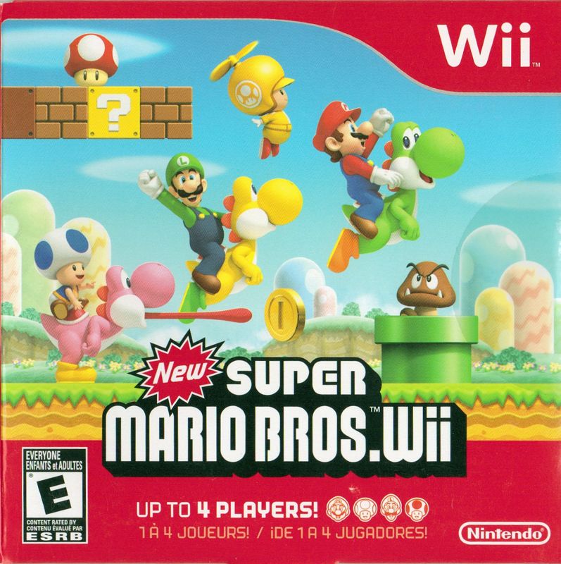 Other for New Super Mario Bros. Wii (Wii) (Bundled with Red Wii Console Limited Edition 25th Anniversary of Super Mario Bros ): Sleeve - Front