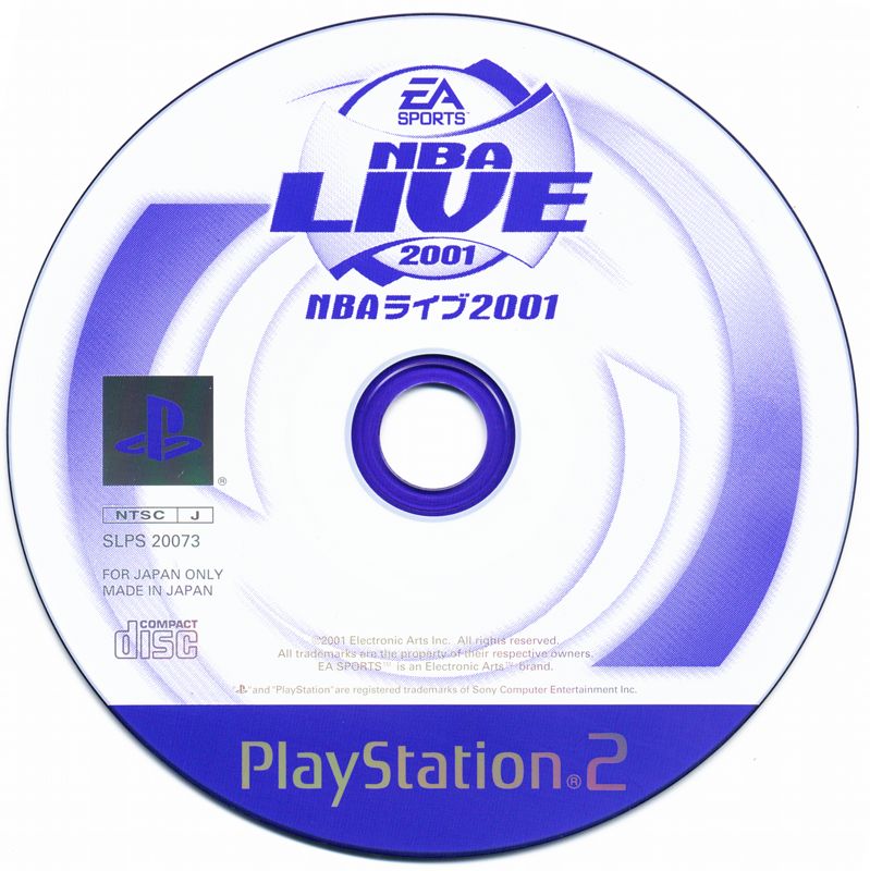 Media for NBA Live 2001 (PlayStation 2)
