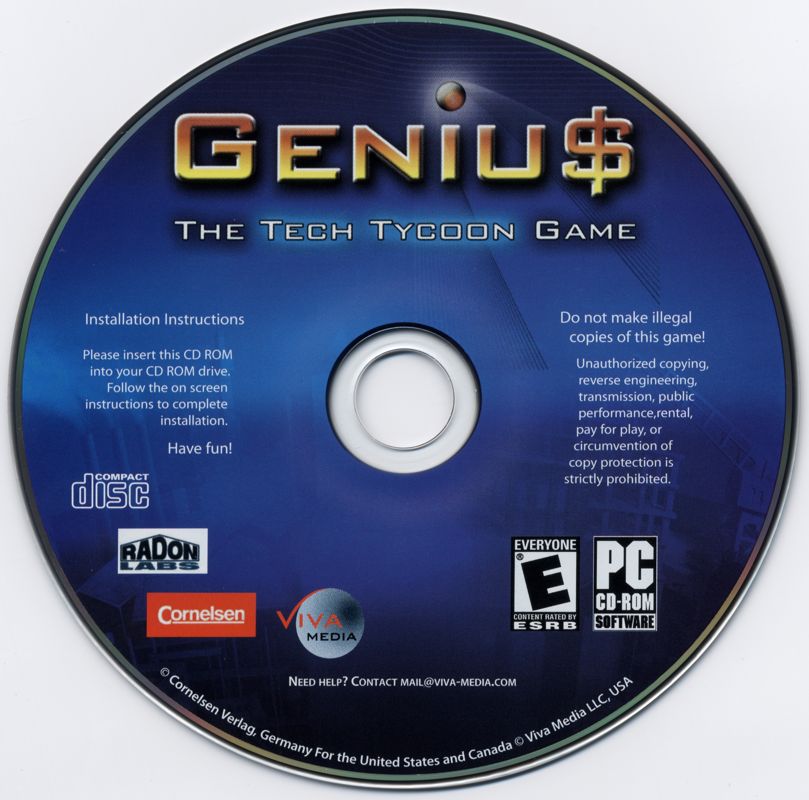 Media for Geniu$: The Tech Tycoon Game (Windows)
