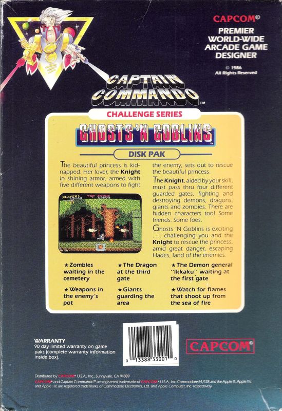 Ghosts 'N Goblins cover or packaging material - MobyGames