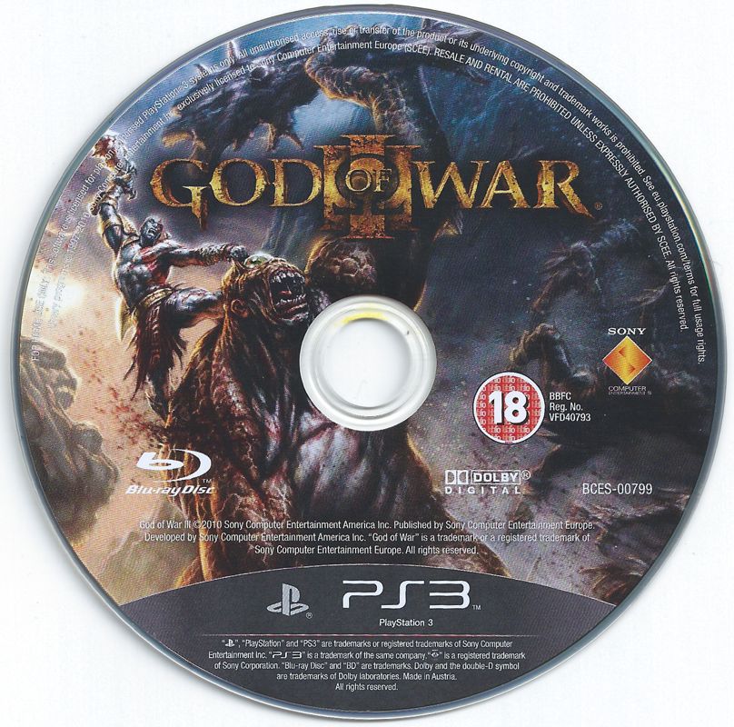 Spine/Sides for God of War III (PlayStation 3) (Essentials release)