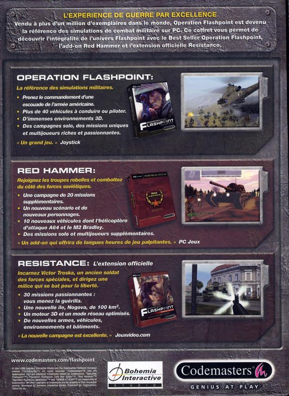 Operation Flashpoint: Game of the Year Edition cover or packaging ...