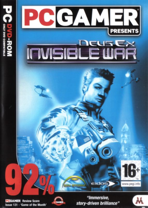 Front Cover for Deus Ex: Invisible War (Windows) (PC Gamer Presents release)