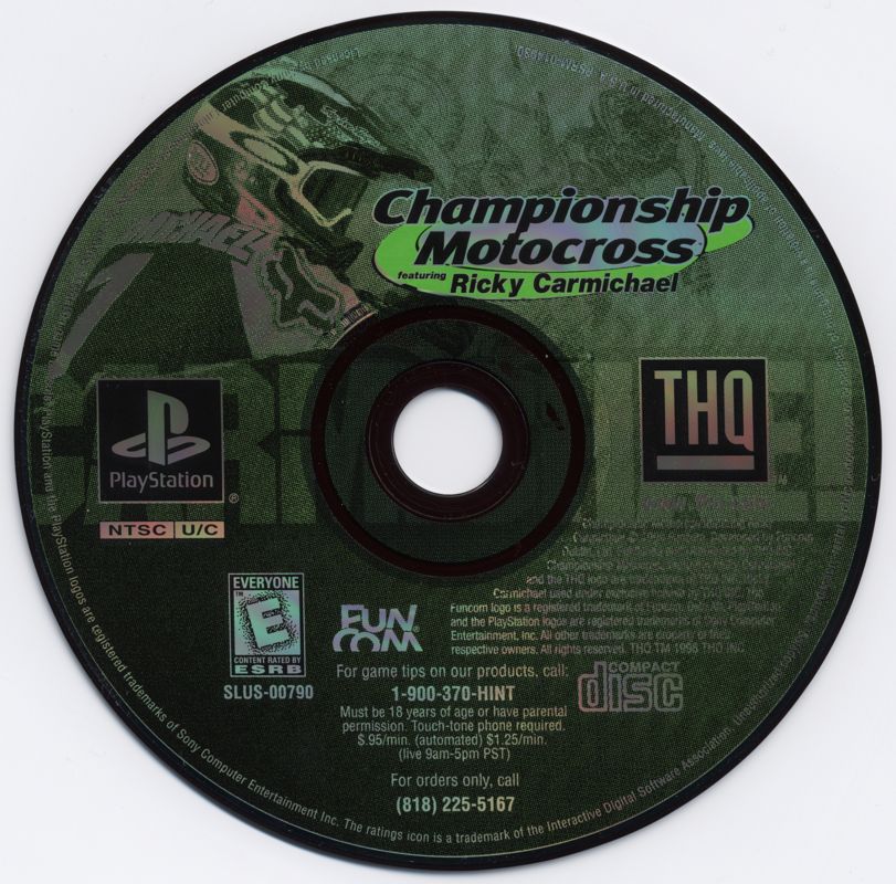 Media for Championship Motocross Featuring Ricky Carmichael (PlayStation)