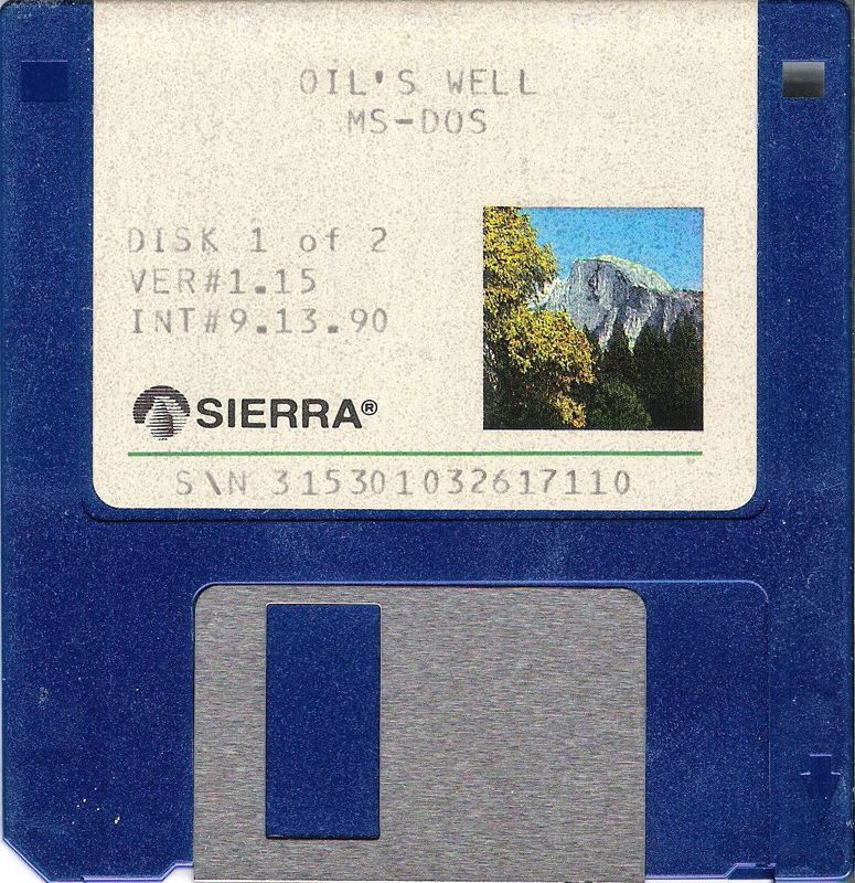 Media for Oil's Well (DOS) (Dual Media Release - different disk labels): 3.5" Disk (1/2)
