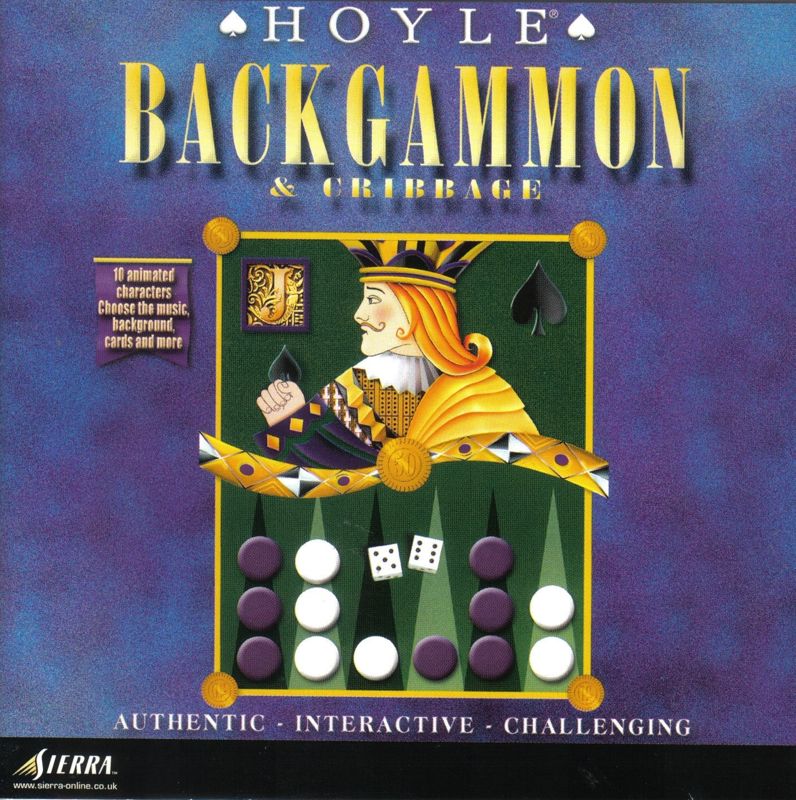 Front Cover for Hoyle Backgammon & Cribbage (Macintosh and Windows)