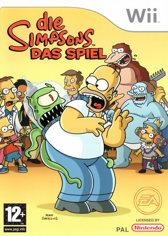 Front Cover for The Simpsons Game (Wii)