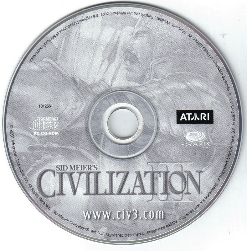 Media for Sid Meier's Civilization III (Windows) (Best of Atari release)