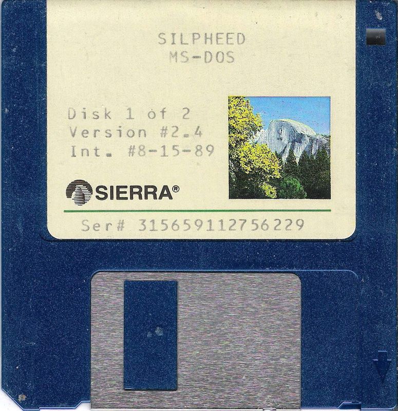 Media for Silpheed (DOS) (Dual Media release (Version 2.4)): 3.5" Disk 1/2