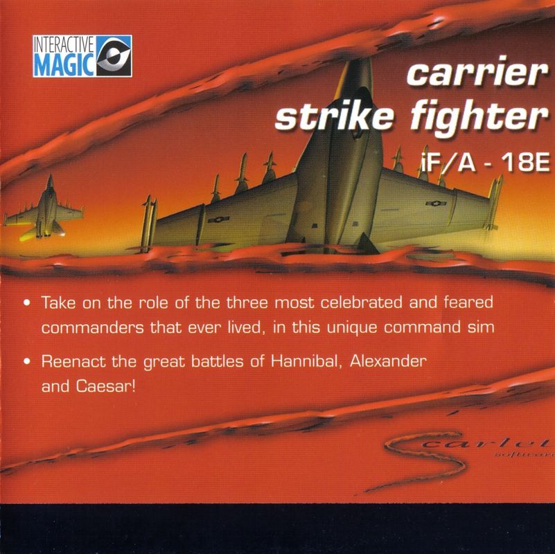 Front Cover for iF/A-18E Carrier Strike Fighter (Windows) (Scarlet Software release)