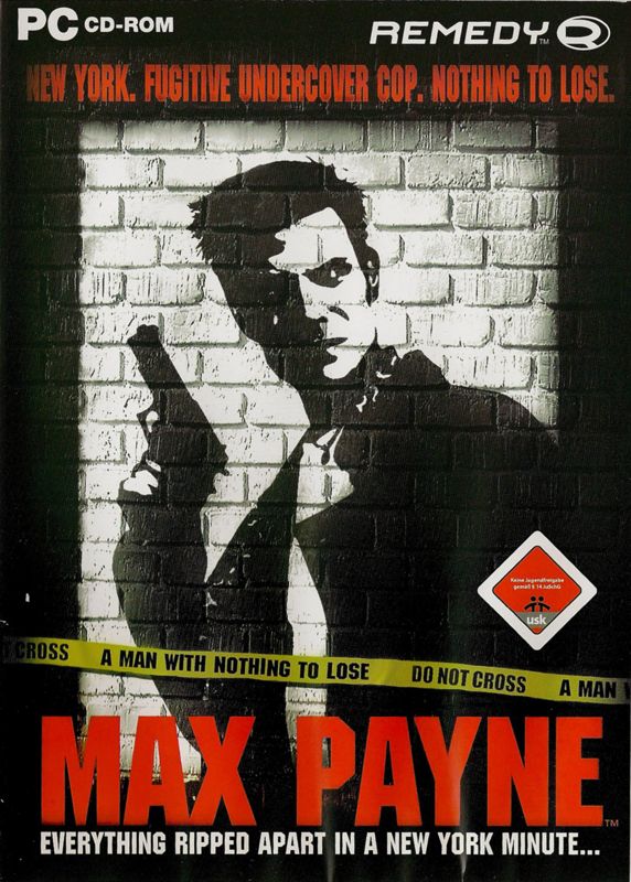 Front Cover for Max Payne (Windows) (English version with German manual (different rating labels))