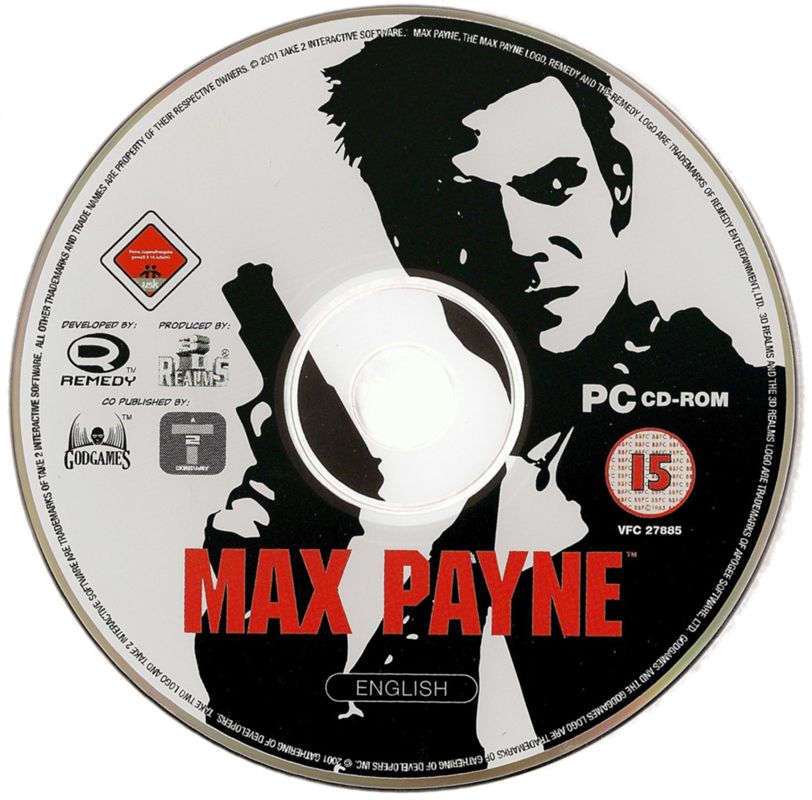 Media for Max Payne (Windows) (English version with German manual (different rating labels))