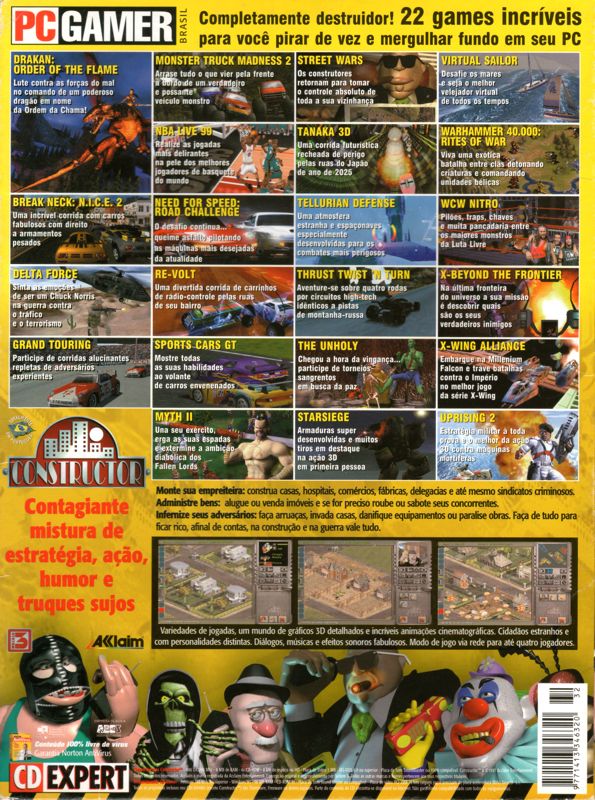 Back Cover for Constructor (DOS) (CD Expert covermount)