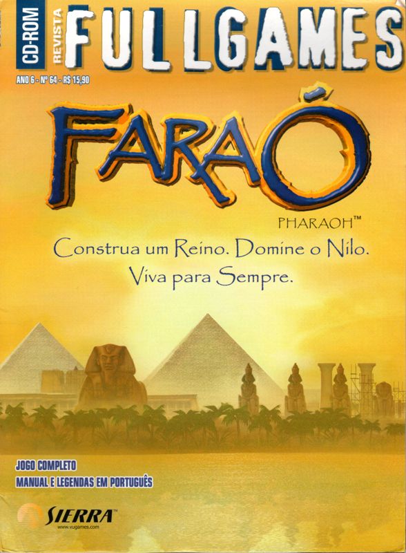 Front Cover for Pharaoh (Windows) (Fullgames #64 covermount)