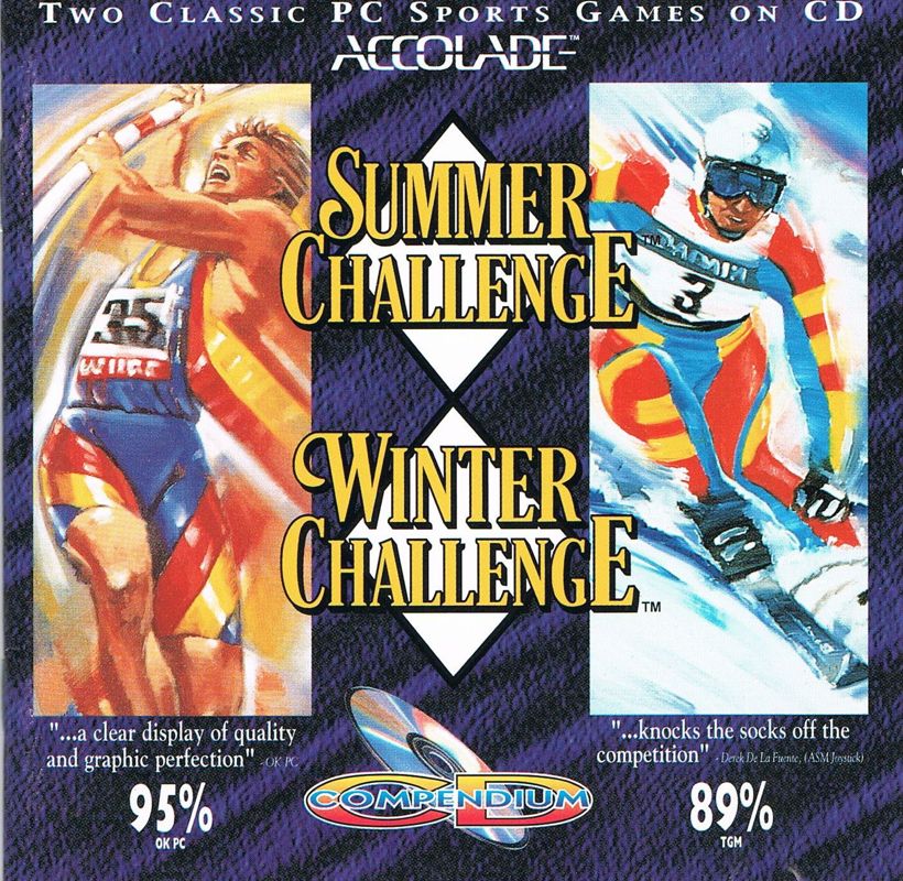 Other for Summer & Winter: Olympic Challenge (DOS): Jewel Case - Front