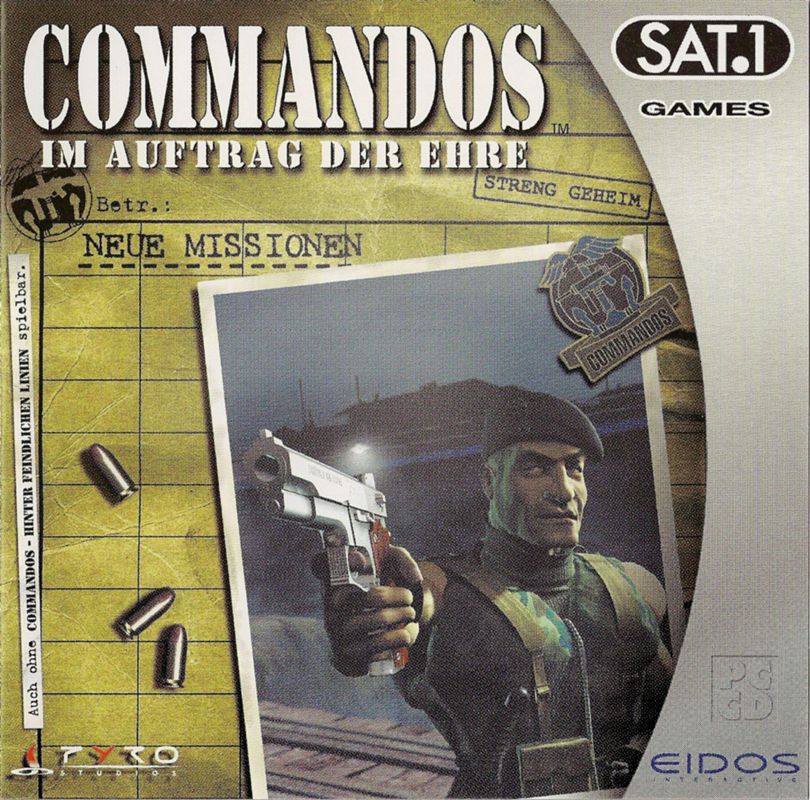 Front Cover for Commandos: Beyond the Call of Duty (Windows) (SAT.1 Games release)
