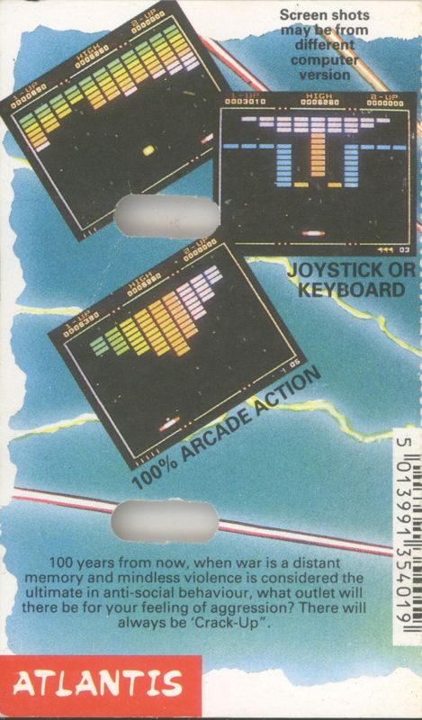 Back Cover for Crack-Up (ZX Spectrum)