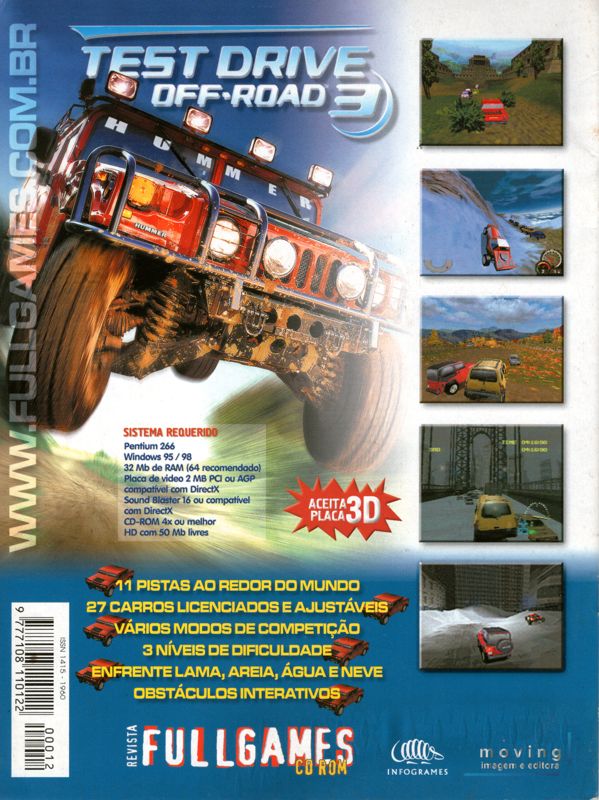 Back Cover for Test Drive: Off-Road 3 (Windows) (Fullgames covermount)