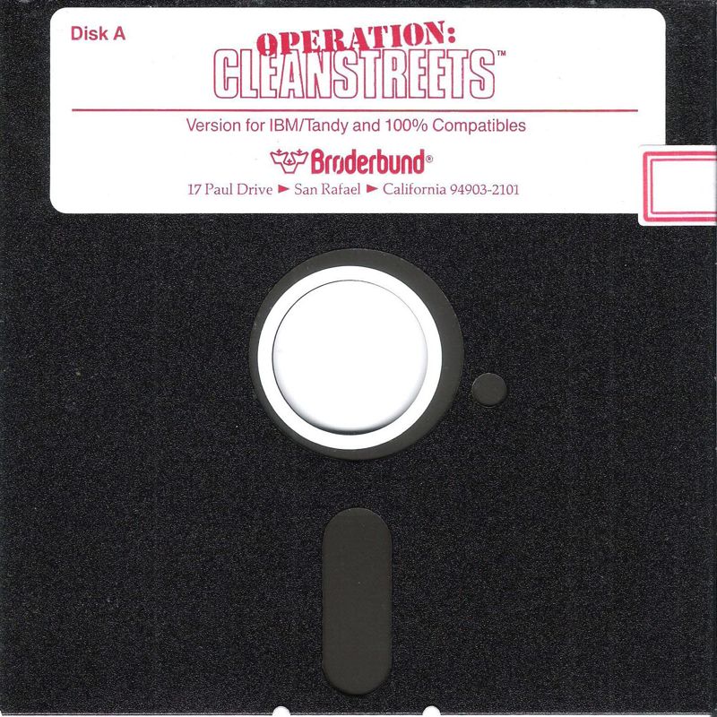 Media for Operation: Cleanstreets (DOS) (Dual Media Release): 5.25" Disk (1/2)