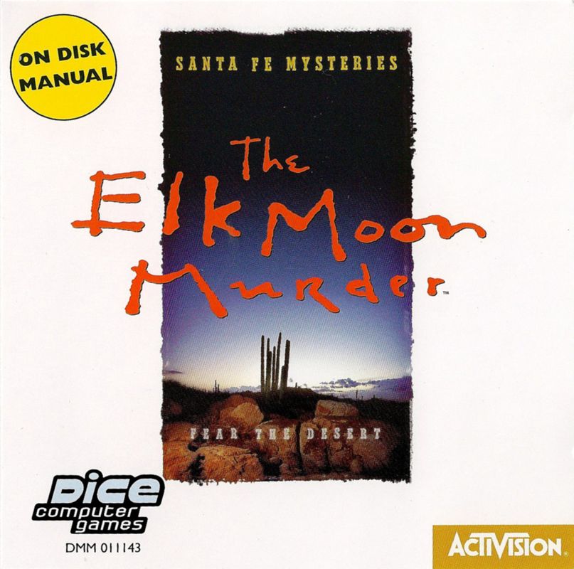 Other for Santa Fe Mysteries: The Elk Moon Murder (DOS and Windows) (Dice Computer Games release): Jewel Case - Front