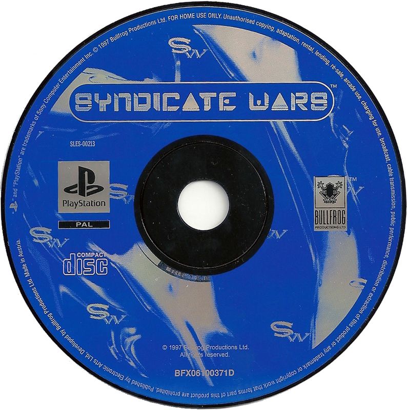 Media for Syndicate Wars (PlayStation)