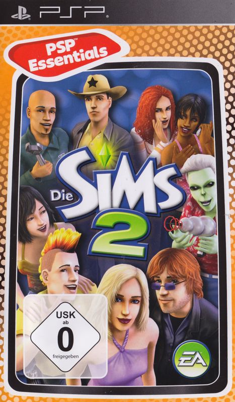 Front Cover for The Sims 2 (PSP) (PSP Essentials release)