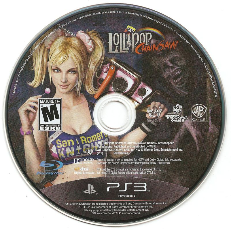 LOLLIPOP CHAINSAW - PS3 PASTA e ISO PT-BR 