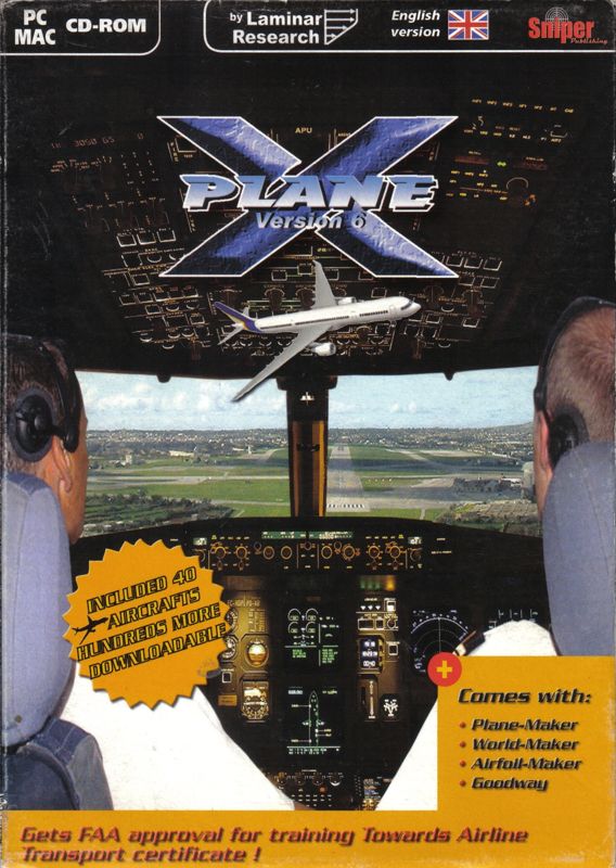 Front Cover for X-Plane 6 (Macintosh and Windows)