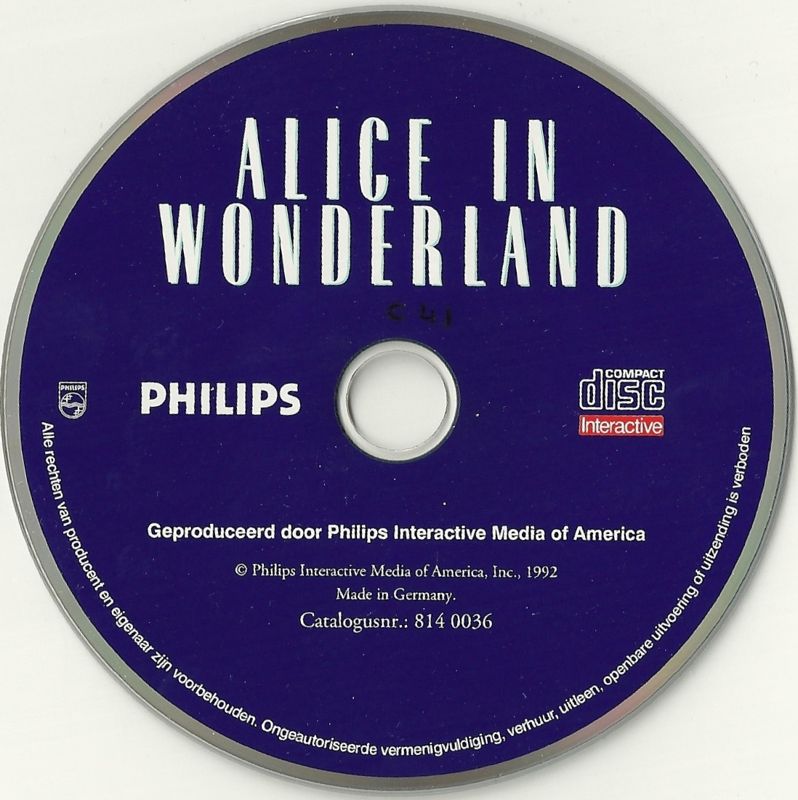 Media for Alice in Wonderland (CD-i)