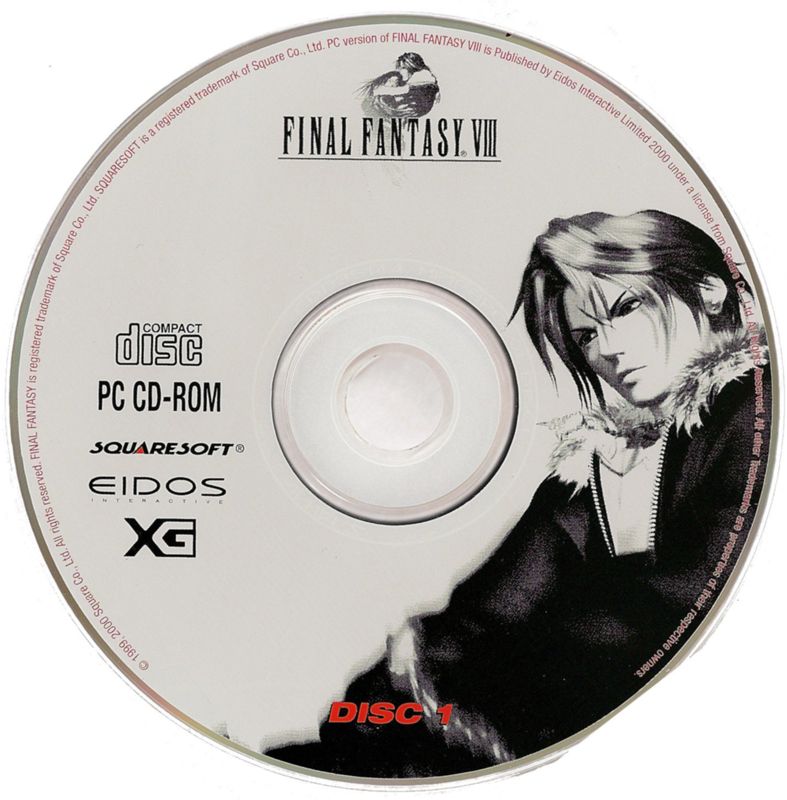 Media for Final Fantasy VIII (Windows): Disc 1