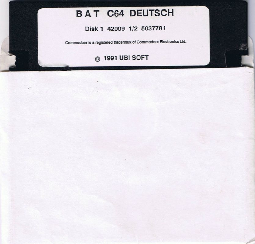 Media for B.A.T. (Commodore 64): Disk 1/2