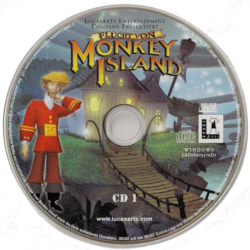 Media for Escape from Monkey Island (Windows): Disc 1
