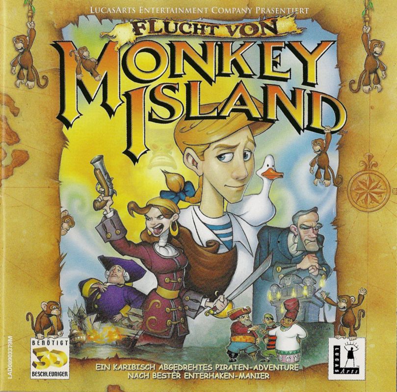 Manual for Escape from Monkey Island (Windows): Jewel Case / Manual - Front