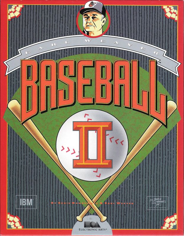 Front Cover for Earl Weaver Baseball II (DOS) (5.25" floppy disk release)